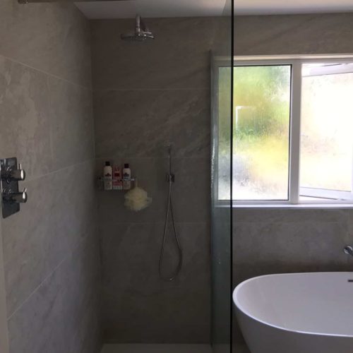 Modern Bathroom and Walk in Shower
