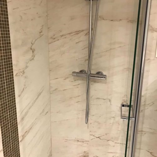 Marble Bathroom and Walk in Shower