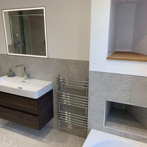 Luxury Bathroom with Offset Quadrant Shower