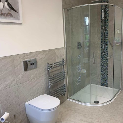Luxury Bathroom with Offset Quadrant Shower