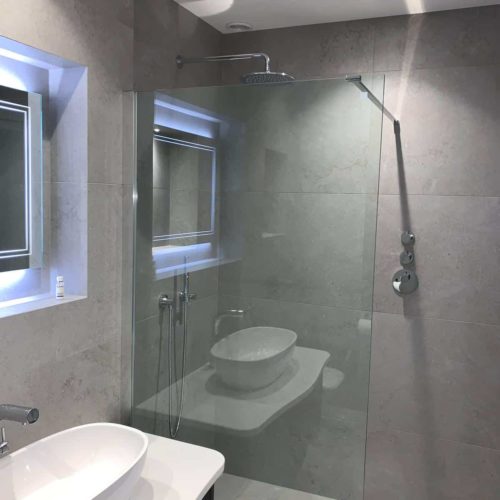 Modern Wetroom with Large Walk in Shower