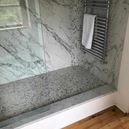Mosaic Wetroom with Rainhead