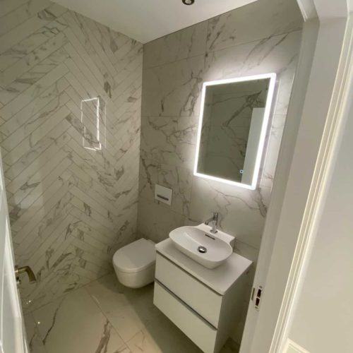 Small Marble Cloakroom