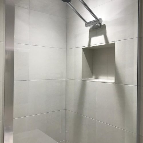 Walk in Shower with Double Basin Unit