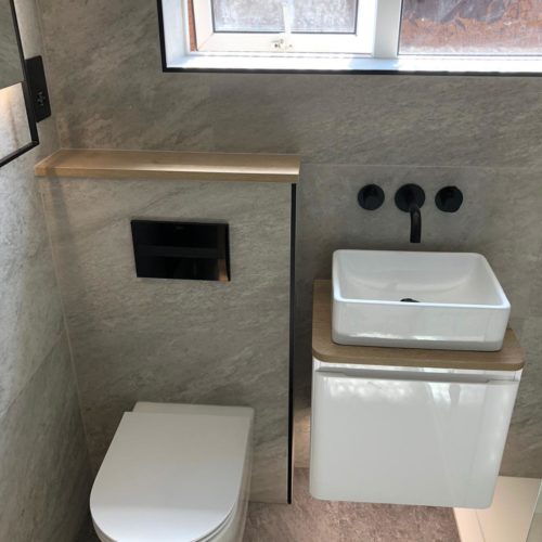 Small Bathroom with Walk in Shower