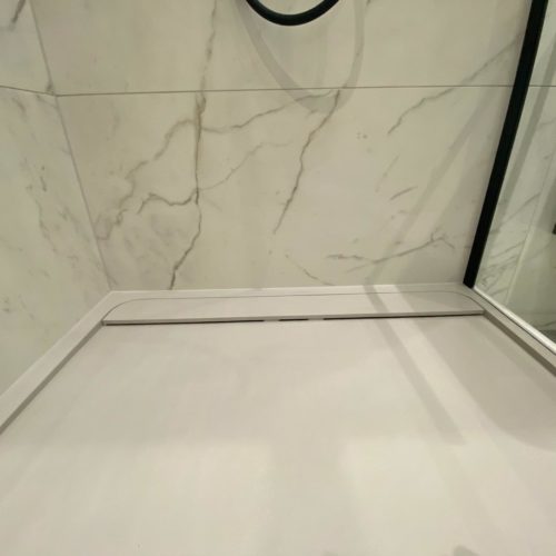 Luxury marble en suite shower room