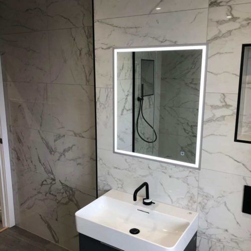 Marble Bathroom with Walk in Shower