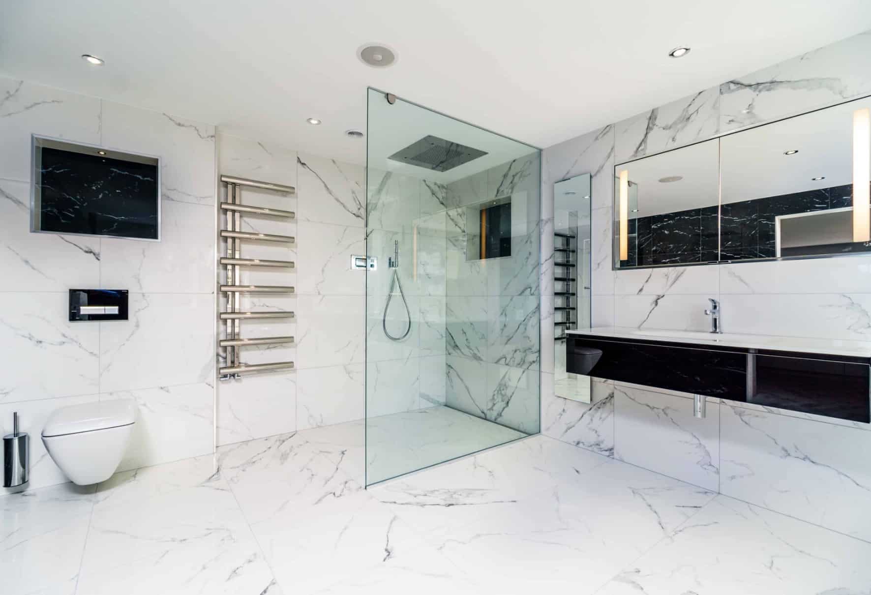 Large en suite bathroom design for a private home in Cornwall. - Studio ...